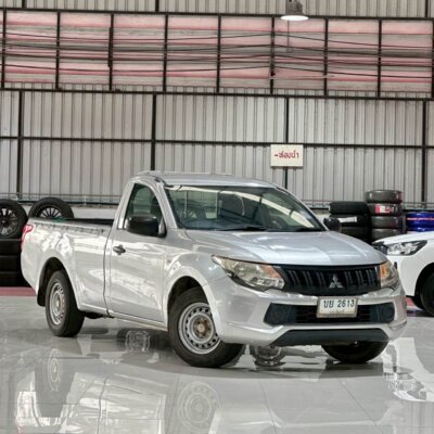 Mitsubishi Triton Single cab 2.5 GL ดีเซล ปี 2018 รถตอนเดียวมือสอง เจ๊คำปุ่นยูสคาร์ รถมือสองชลบุรี ระยอง จันทบุรี สมุทรปราการ