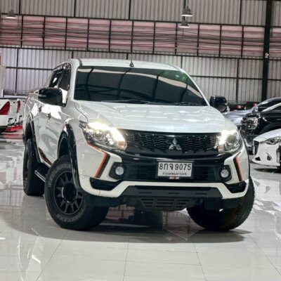 Mitsubishi Triton plus 2.4 Double Cab Athlete A/T ปี 2018 รถกระบะมือสอง เจ๊คำปุ่นยูสคาร์ รถมือสองชลบุรี ระยอง จันทบุรี สมุทรปราการ